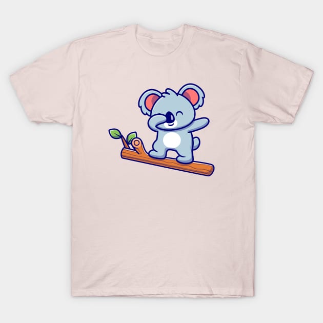 Cute Koala Dabbing On The Tree T-Shirt by Catalyst Labs